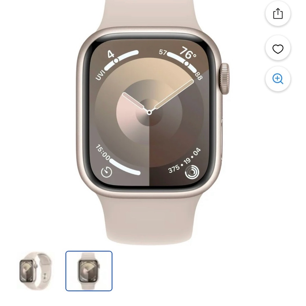 Apple Smartwatch Series 9 with Starlight Sport Band